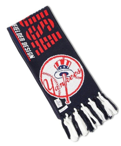 SELECT BRANDS INFIELDER DESIGN×MLB/インフィールダーデザイン×エムエルビー STADIUM MUFF ジャックローズ ファッション雑貨 マフラー・ストール・ネックウォーマー ネイビー グレー