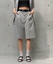 PAGEBOY 【セットアップ対応】ライトエステルハーフパンツ ページボーイ パンツ その他のパンツ ブラック ベージュ グレー【送料無料】