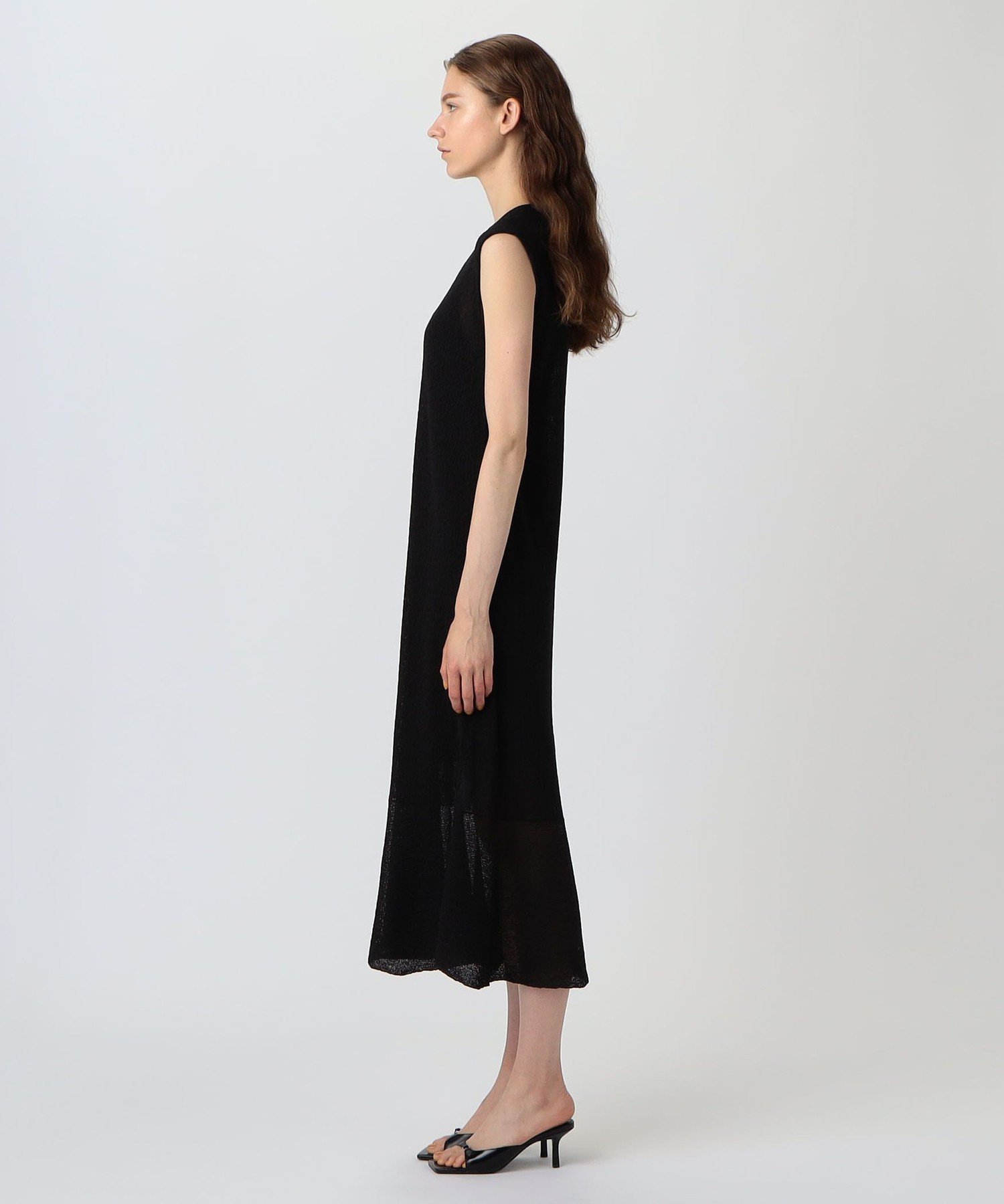 【SALE／30%OFF】DES PRES クレープニット フレアワンピース トゥモローランド ワンピース・ドレス ワンピース ブラック【送料無料】
