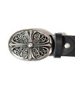 GALLIS ADDICTION GA CROSS&STAR LEATHER BELT ジャックローズ ファッション雑貨 ベルト ブラック【送料無料】