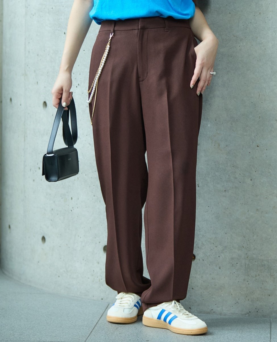 Soffitto 《2WAYストレッチ・紫外線防止・接触冷感》トラックパンツ ソフィット パンツ その他のパンツ ブラック ブラウン