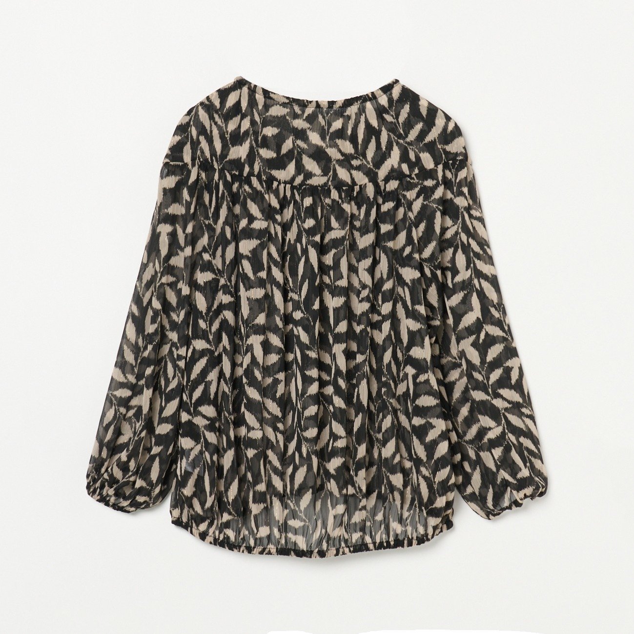 HELIOPOLE DEVEAUX PRINT GATHERED BLOUSE エリオポール トップス シャツ・ブラウス オレンジ