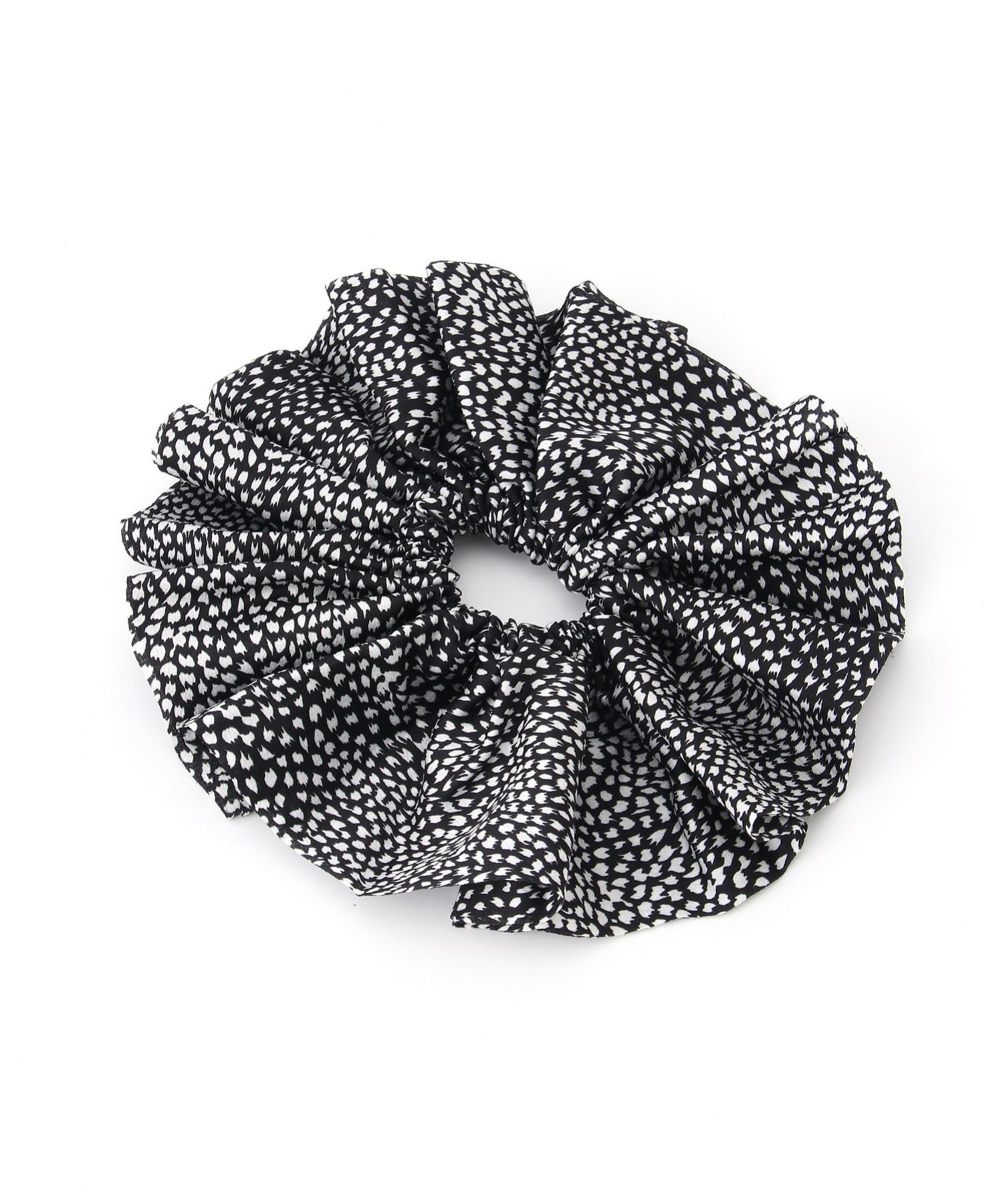 Fun&Daily Fun&Daily/(W)F&D : ビッグレオパードシュシュ ファンアンドデイリー ヘアアクセサリー ヘアゴム ブラック