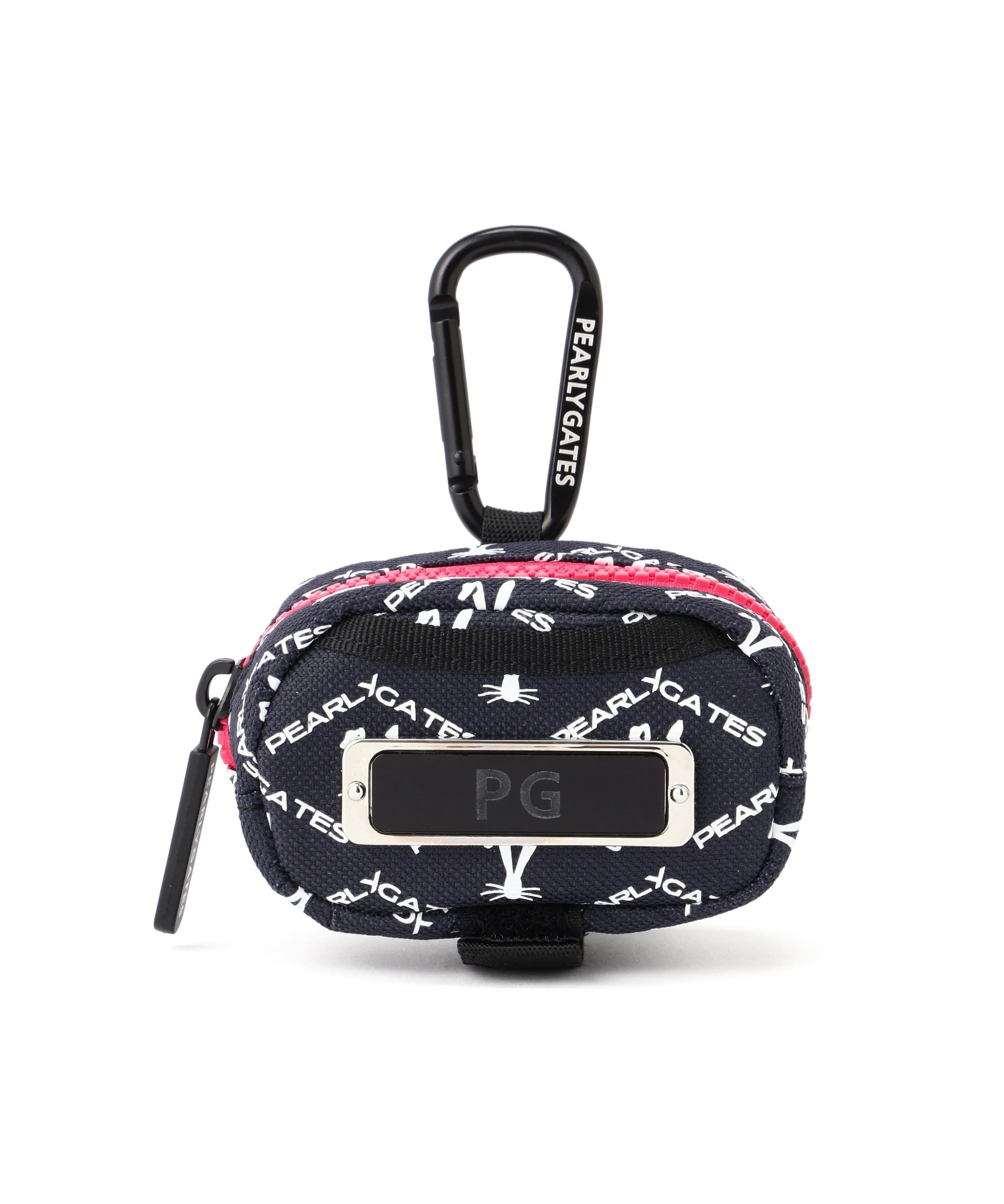 【SALE/40% OFF】PEARLY GATES Logo Rabbit Argyle Pattern Ball Pouch (UNISEX) Pearly Gates Sports & Outdoor Goods Golf Goods Navy White 【Free Shipping】