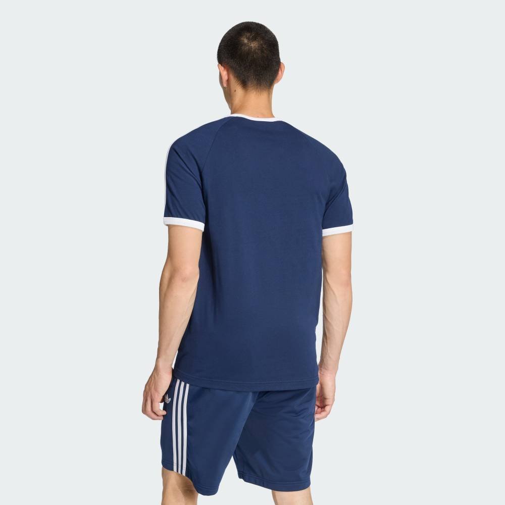 adidas 【公式】アディダス adidas スリーストライプス スリム リンガー Tシャツ アディダス トップス カットソー・Tシャツ ブルー【送料無料】