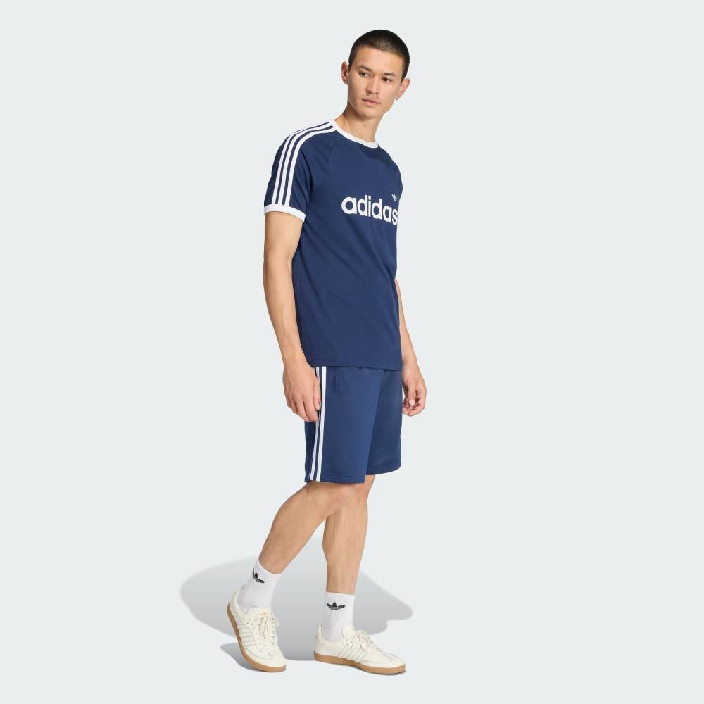 adidas 【公式】アディダス adidas スリーストライプス スリム リンガー Tシャツ アディダス トップス カットソー・Tシャツ ブルー【送料無料】