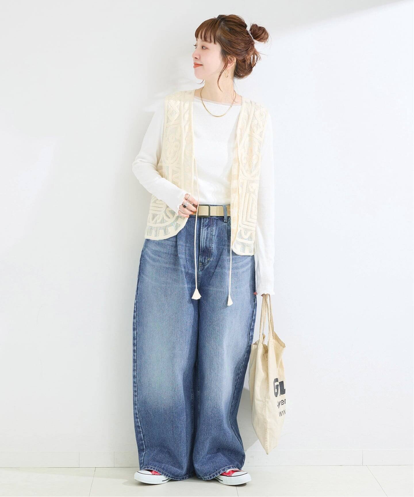 B.C STOCK 【WEB+一部店舗限定】LEE / リー TUCK RIDERS PANTS ベーセーストック パンツ ジーンズ・デニムパンツ ブルー【送料無料】