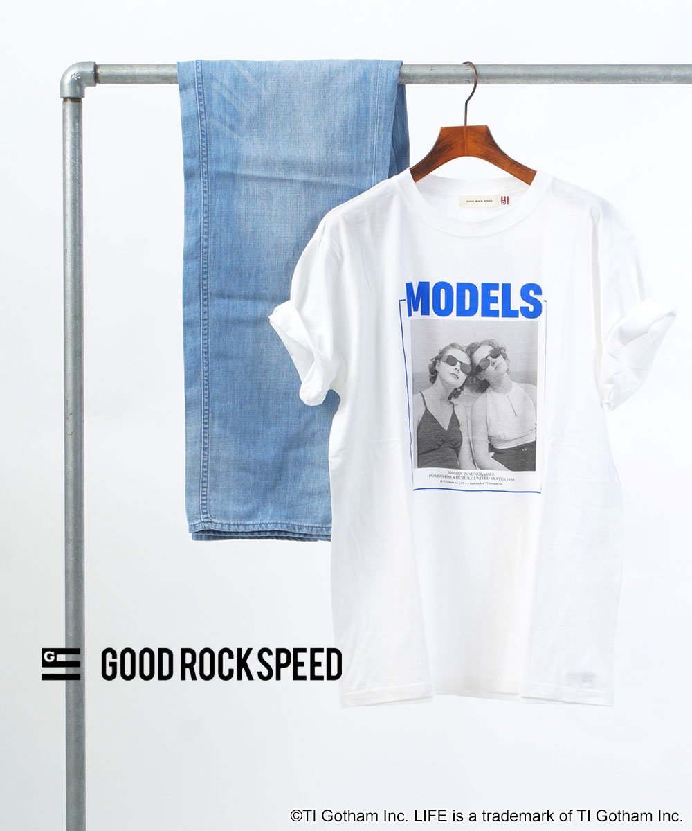 グッドロックスピード LIFE PICTURE COLLECTION ブルーコムブルー トップス カットソー・Tシャツ ホワイト