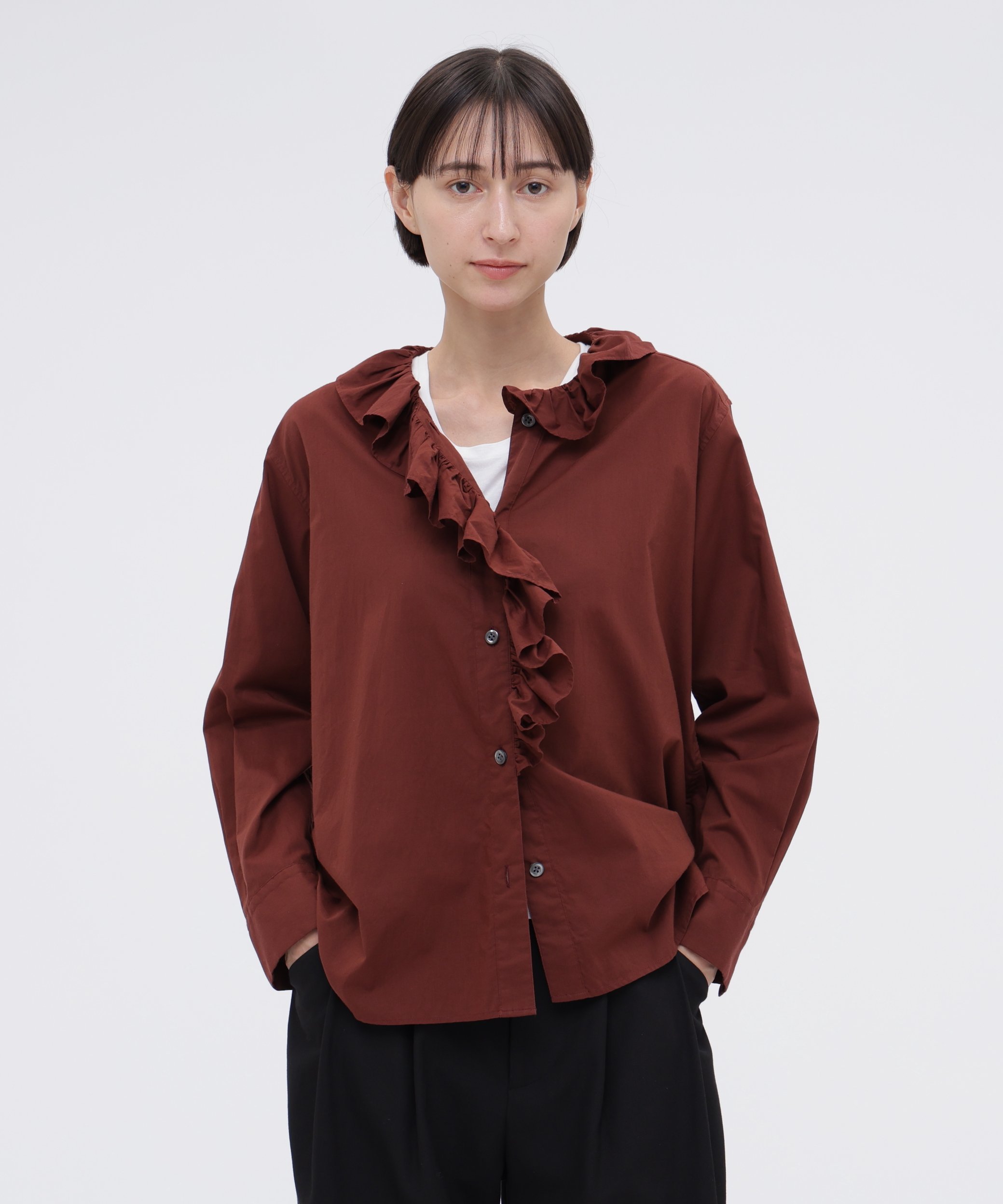 MARGARET HOWELL WASHED COTTON CHAMBRAY SHIRT マーガレット・ハウエル トップス シャツ・ブラウス