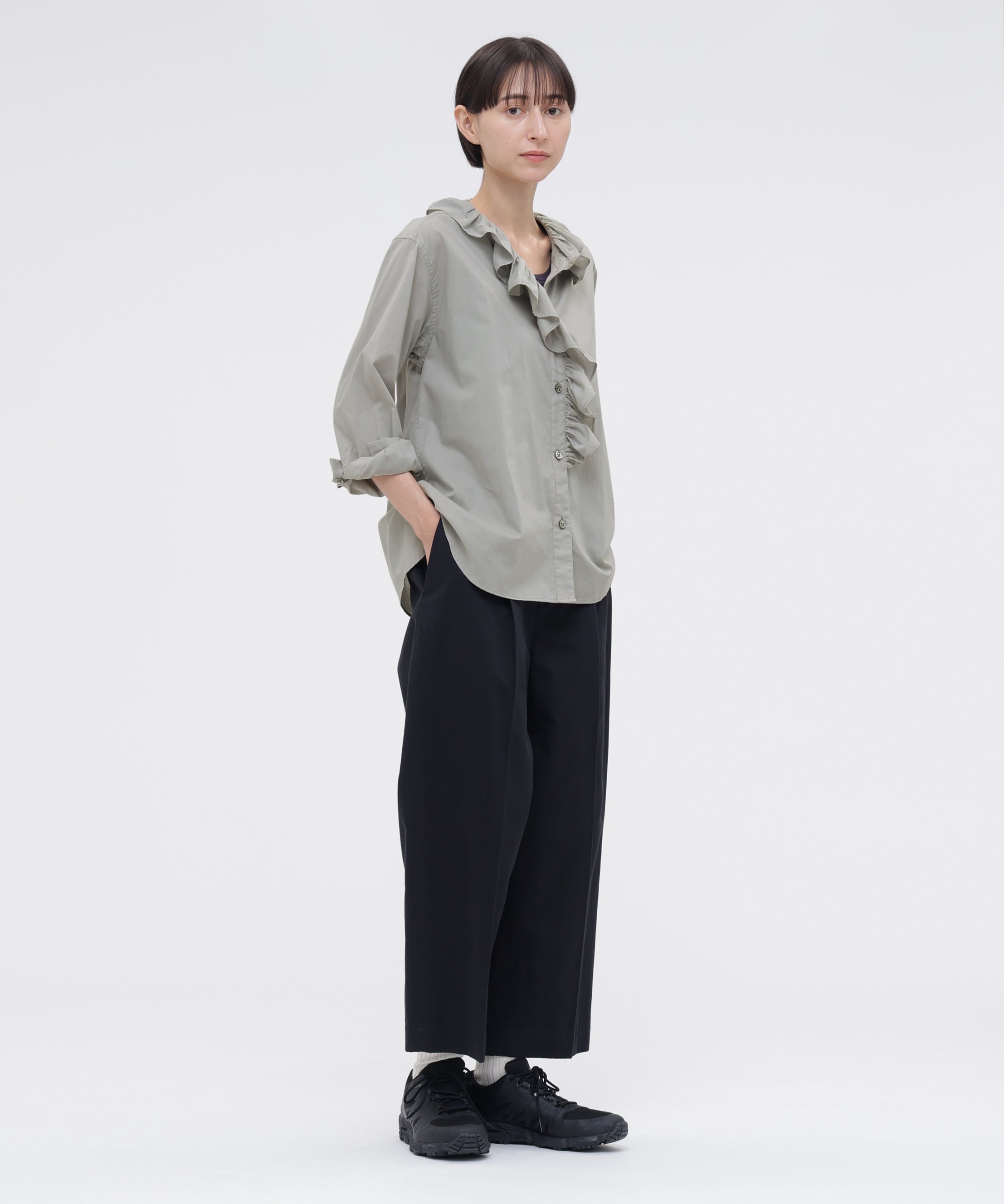 MARGARET HOWELL WASHED COTTON CHAMBRAY SHIRT マーガレット・ハウエル トップス シャツ・ブラウス