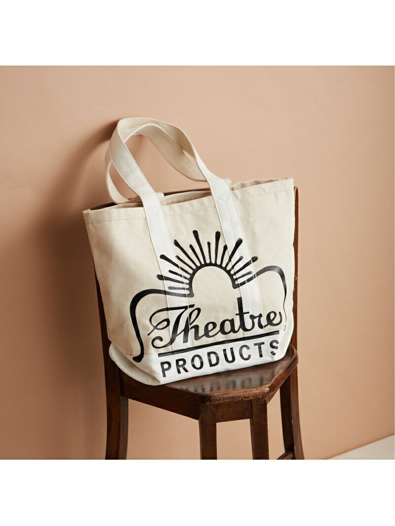 Daily russet 【THEATRE PRODUCTS/シアタープロダクツ】コットンキャンバスロゴトート デイリーラシット バッグ トートバッグ ベージュ【送料無料】