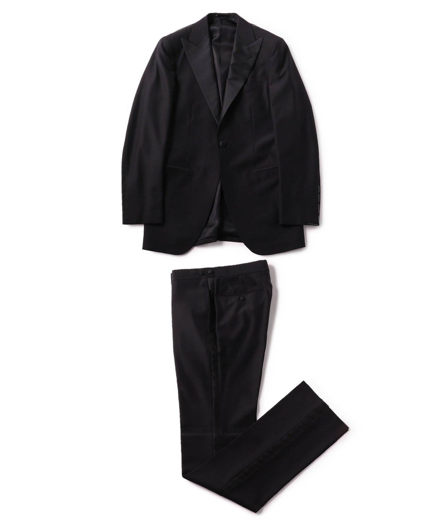 【SALE/60%OFF】TOMORROWLAND MEN Super150'sウール ピークドラペルタキシードスーツ CELEMONIA TROFEO トゥモローランド スーツ・フォーマル セットアップスーツ ブラック ネイビー【送料無料】