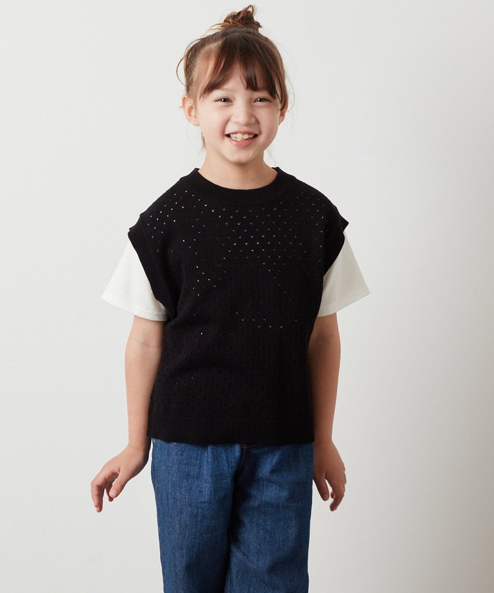 【SALE／35％OFF】ストレッチポンチカーディガン アウター 防寒 トップス 無地 シンプル 女の子 ガールズ 子供服 子ども服 ベビー キッズ ジュニア 子供 子ども こども