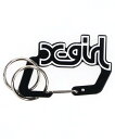 楽天Rakuten FashionX-girl MILLS LOGO CARABINER カラビナX-girl エックスガール ファッション雑貨 チャーム・キーチェーン ブラック ピンク シルバー