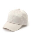 【SALE/50%OFF】SHOO・LA・RUE ロゴ刺繍入りサテンCAP シューラルー 帽子 キャップ グレー シルバー ブルー