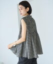 【SALE/30%OFF】UNFILO L 【EC限定】シアーシャーリングブラウス アンフィーロ トップス シャツ・ブラウス ブルー ブラック グリーン(4)