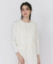【SALE/40%OFF】Maglie par ef-de 《大きいサイズ》3D刺繍レースカーディガン《Maglie White》 マーリエ ル カセット トッ...