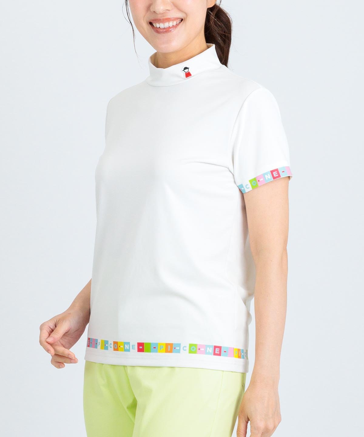 Picone Club 【ピッコーネクラブ公式】タイル柄UV速乾プルオーバー ピッコーネクラブ トップス カットソー・Tシャツ イエロー ブラック ホワイト【送料無料】