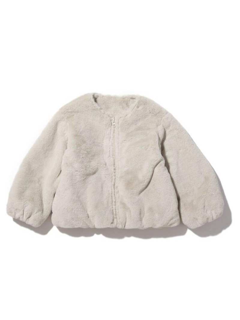 THE SHOP TK 【150cm】【160cmWEB限定サイズ】【ママとおそろい】エコファーふわふわブルゾン ザ ショップ ティーケー ジャケット・アウター ブルゾン・ジャンパー グレー【送料無料】のサムネイル