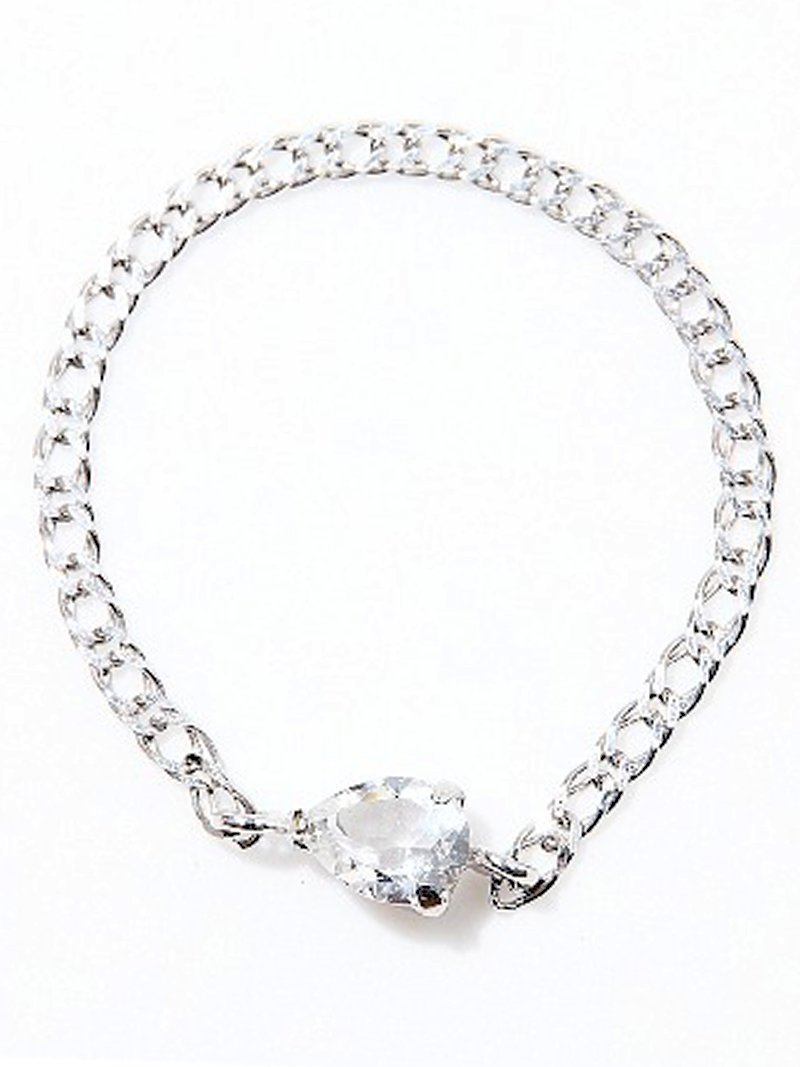 les bon bon les bon bon/float chain ring white gold フロート チェーンリング ホワイトゴールド K10 10K クリスタル ジュエリー 日本製 ルボンボン #BOB169 ギフト セットアップセブン アクセサリー・腕時計 リング・指輪 シルバー