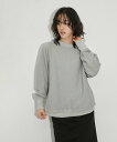 ADAM ET ROPE 039 FEMME 【BATONER】MEN JUMBERCA CREW NECK アダムエロペ トップス スウェット トレーナー グレー ホワイト【送料無料】