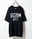 NUMBER (N)INE GOTHAM CITY T-SHIRT ナンバーナイン トップス カットソー Tシャツ ブラック ホワイト【送料無料】