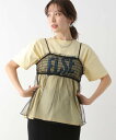 【SALE/50%OFF】LEPSIM アソートチュールキャミ レプシィム トップス カットソー・Tシャツ ブラック グレー(4)
