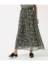 【SALE/70%OFF】AZUL by moussy 楊柳シフォンプリントギャザースカート アズールバイマウジー スカート【RBA_S】【RBA_E】