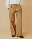 【SALE/50%OFF】MILKFED. WIDE-LEG TWILL PT ミルクフェド パンツ チノパンツ ベージュ【送料無料】