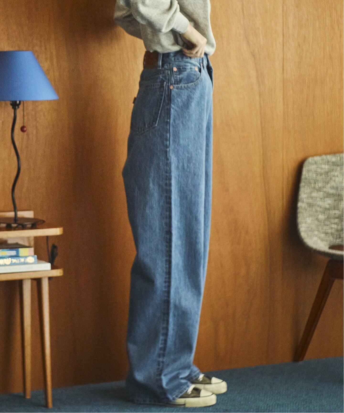 OUTDOOR PRODUCTS Usual Things ≪予約≫ULTデニムハイライズルーズ5PKT アウトドアプロダクツユージュアルシングス パンツ ジーンズ・デニムパンツ グレー ネイビー【送料無料】のサムネイル