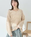 【SALE/45%OFF】earth music&ecology カラーメッシュプルオーバー アースミュージック&エコロジー ワンピース・ドレス チュニック ピ...