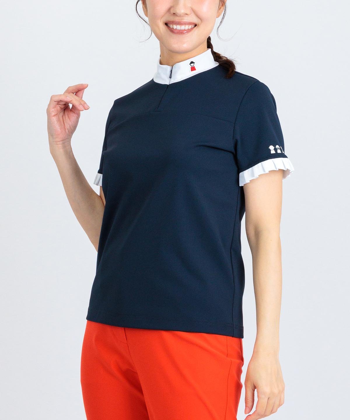 Picone Club 【ピッコーネクラブ公式】プリーツ袖UV速乾プルオーバー ピッコーネクラブ トップス カットソー・Tシャツ ホワイト ネイビー イエロー【送料無料】