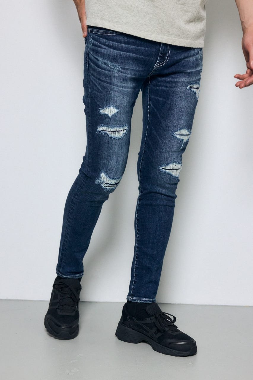 AZUL DENIM リペアスキニー アズールバイマウジー パンツ ジーンズ・デニムパンツ ブラック