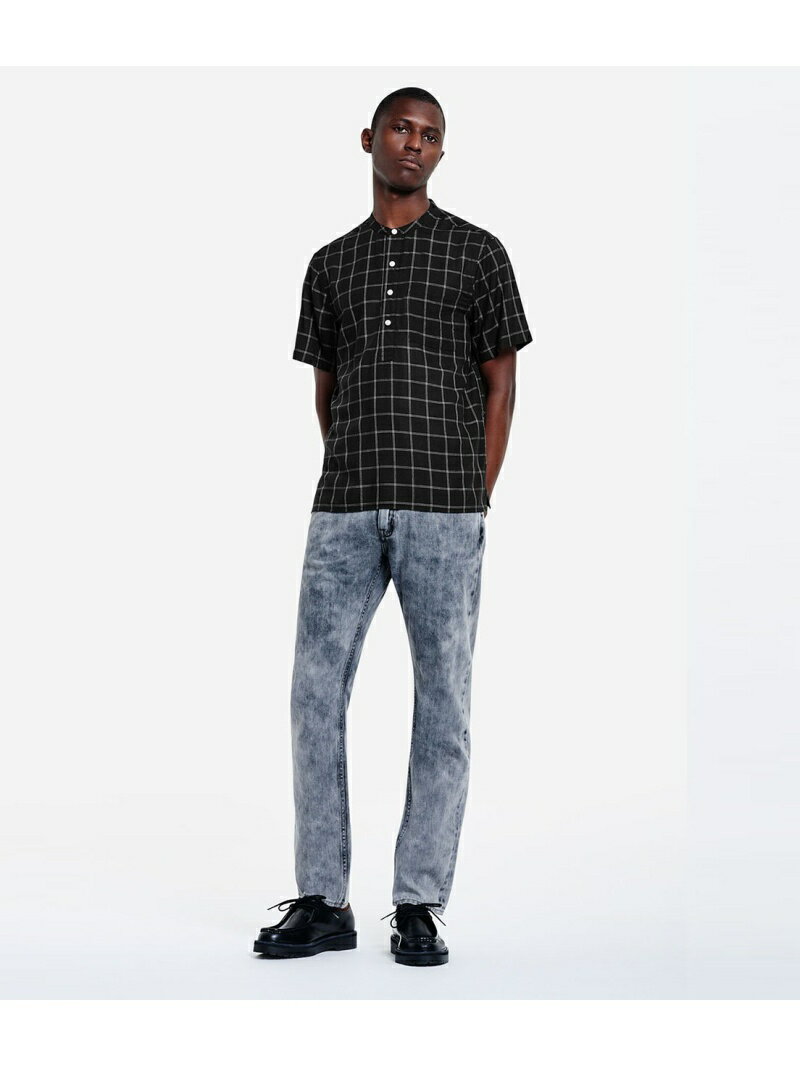 Saturdays NYC DIMITRI WIND PANE サタデーズ　ニューヨークシティ トップス シャツ・ブラウス ブラック ホワイト【送料無料】