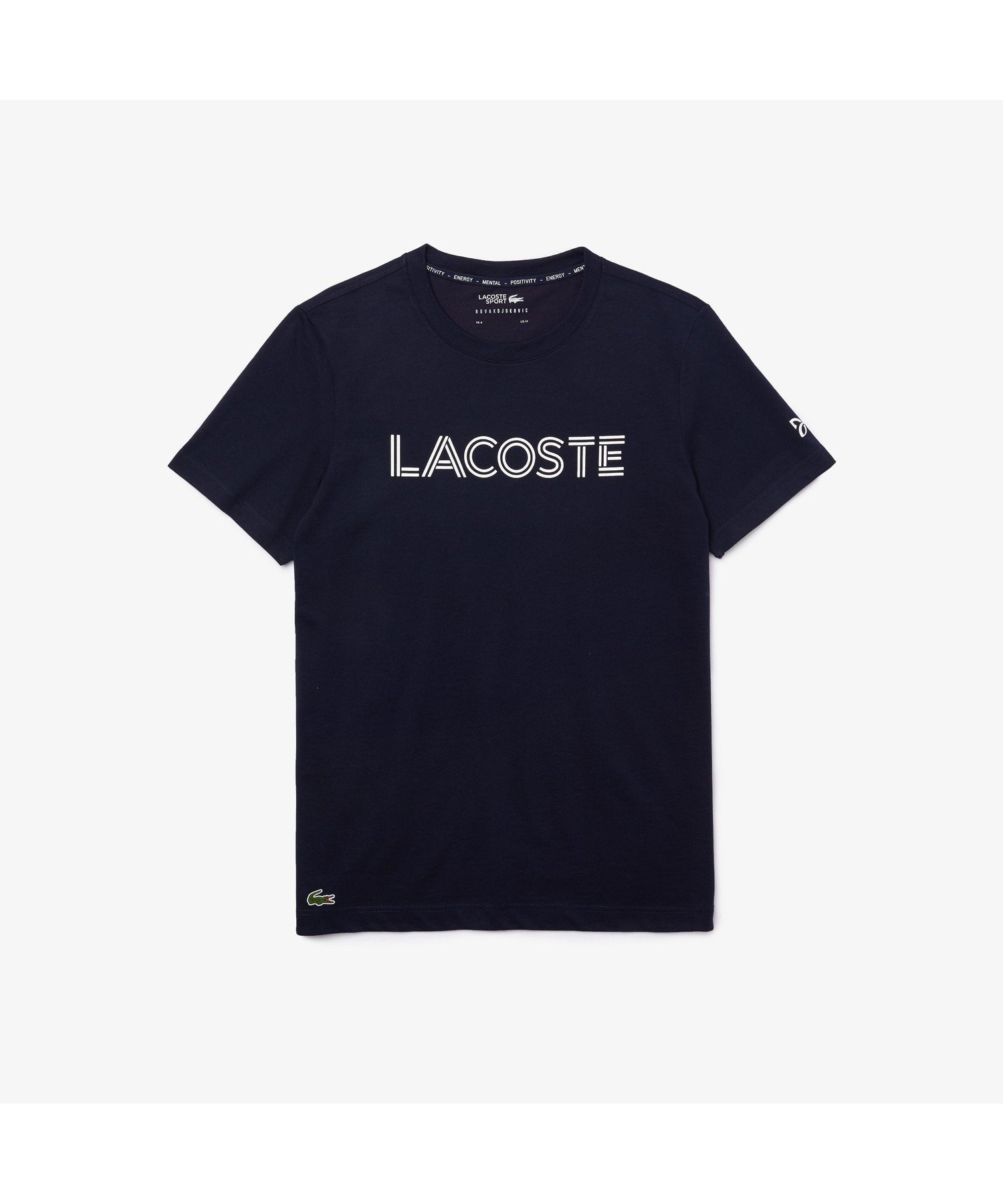 【SALE／50%OFF】LACOSTE 「ノバク・ジョコビッチ」ネームレタードTシャツ ラコステ カットソー Tシャツ ホワイト グレー【送料無料】