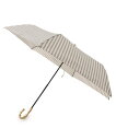 【SALE/10%OFF】OberTashe 紫外線遮蔽率90%以上 晴雨兼用 日傘 折りたたみ UVカット 紫外線対策 バンブーハンドル ボーダー傘 Plai...