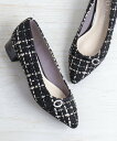 【SALE/30%OFF】artemis by DIANA ツイード素材ローヒールパンプス アルテミス バイ ダイアナ シューズ・靴 パンプス ピンク ブルー【送料無料】