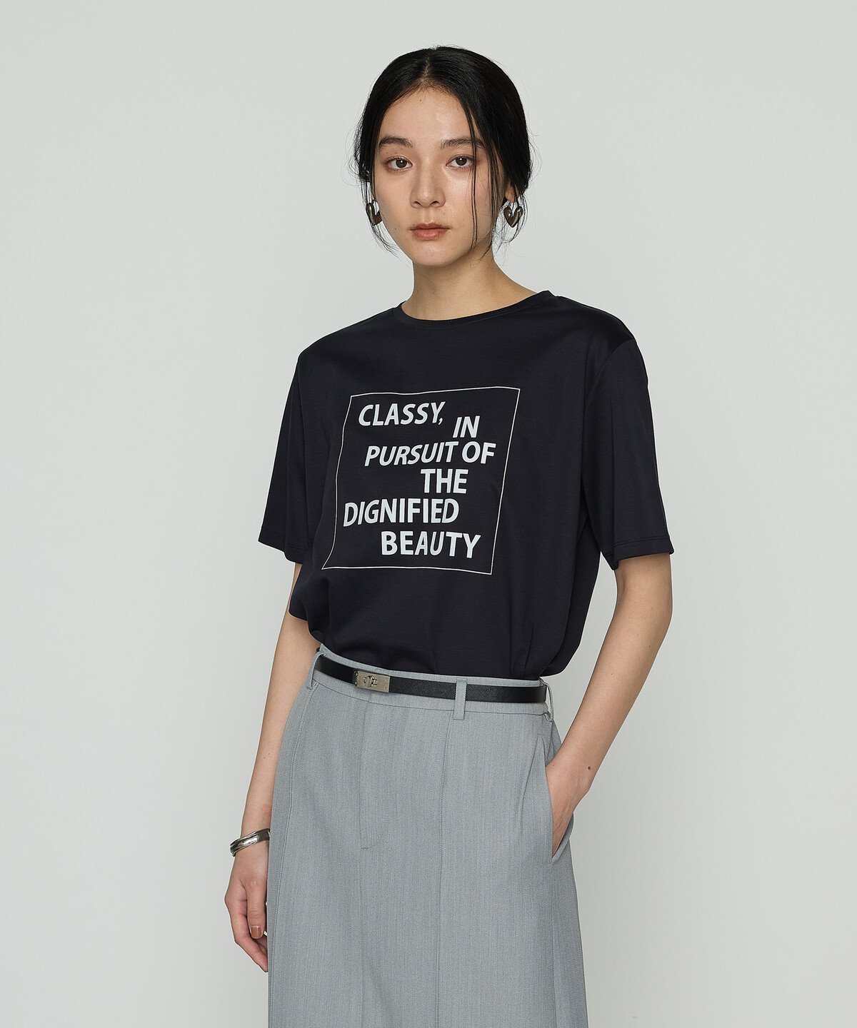 スーピマコットンロイヤルクール プルオーバー コムサ トップス カットソー・Tシャツ ブルー ネイビー ホワイト ブラック