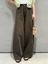 【SALE/30%OFF】LILY BROWN 【WEB限定00サイズ】ルーズフィットワイドデニムパンツ リリーブラウン パンツ ジーンズ・デニムパンツ ブラウン【送料無料】