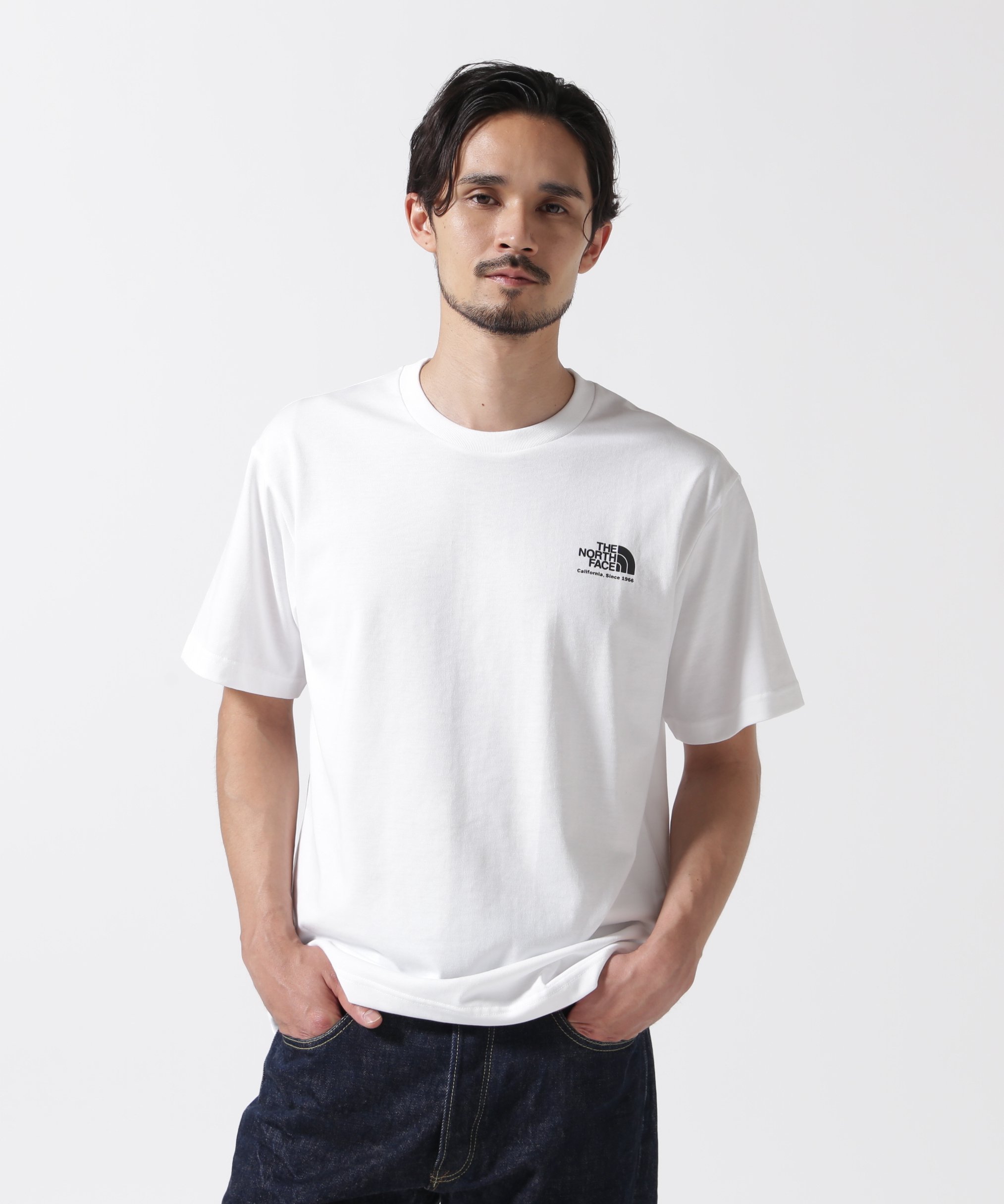 B'2nd THE NORTH FACE(ザ・ノース・フェイス)S/S Historical Logo Tee ビーセカンド トップス カットソー・Tシャツ ホワイト ブラック【送料無料】