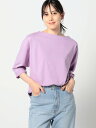 Grand PARK NICOLE 【日本製】デラヴェ長袖Tシャツ ムジシーズンカラー ニコル トップス その他のトップス ベージュ グレー パープル【送料無料...