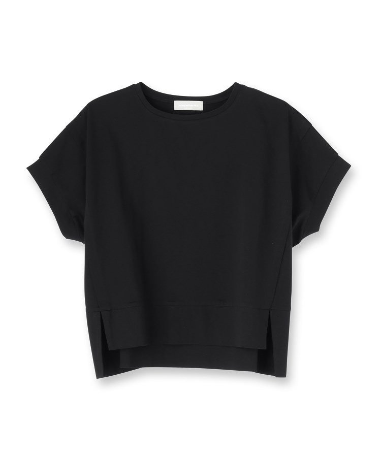 【SALE／20%OFF】UNTITLED 【Audrey and John Wad】ダブルシルケット天竺デザインプルオーバー アンタイトル トップス カットソー・Tシャツ ホワイト ブラック【送料無料】