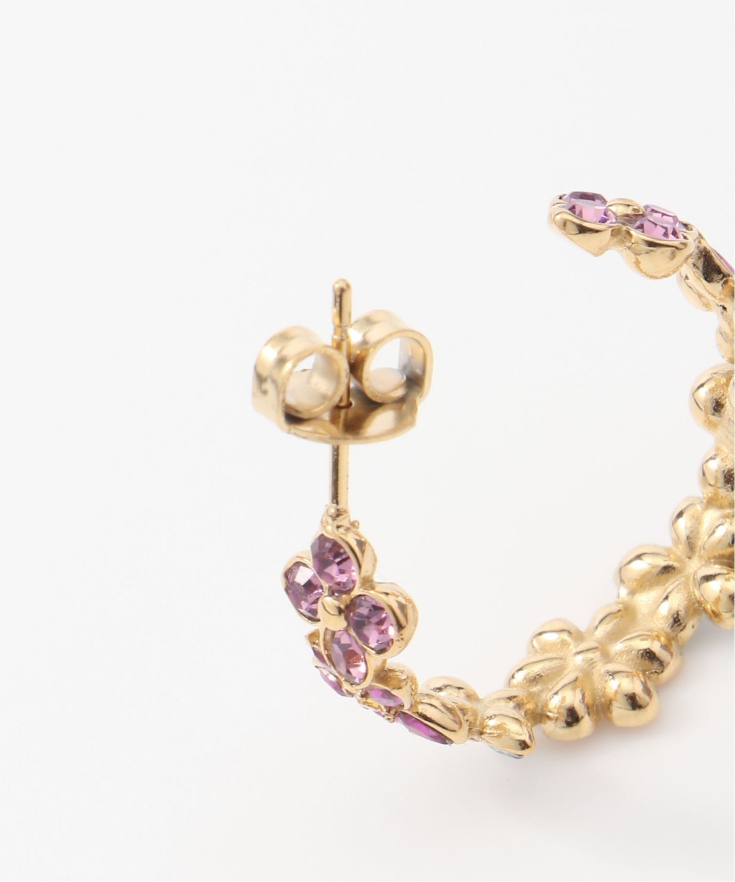 GUESS GUESS/(W)SECRET GARDEN Flower Hoops ピアス アクセサリー ゲス アクセサリー・腕時計 ピアス ゴールド【送料無料】