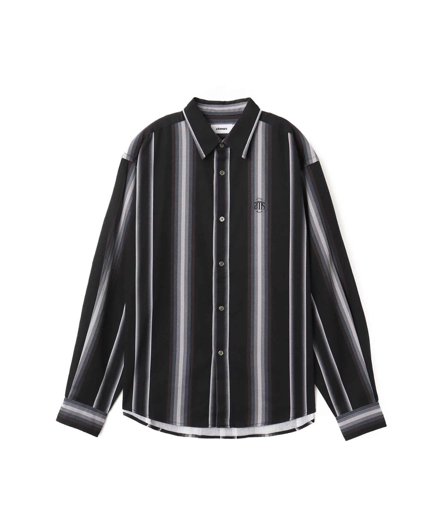 atmos atmos Flannel Stripe Shirt BLACK アトモス トップス シャツ・ブラウス ブラック