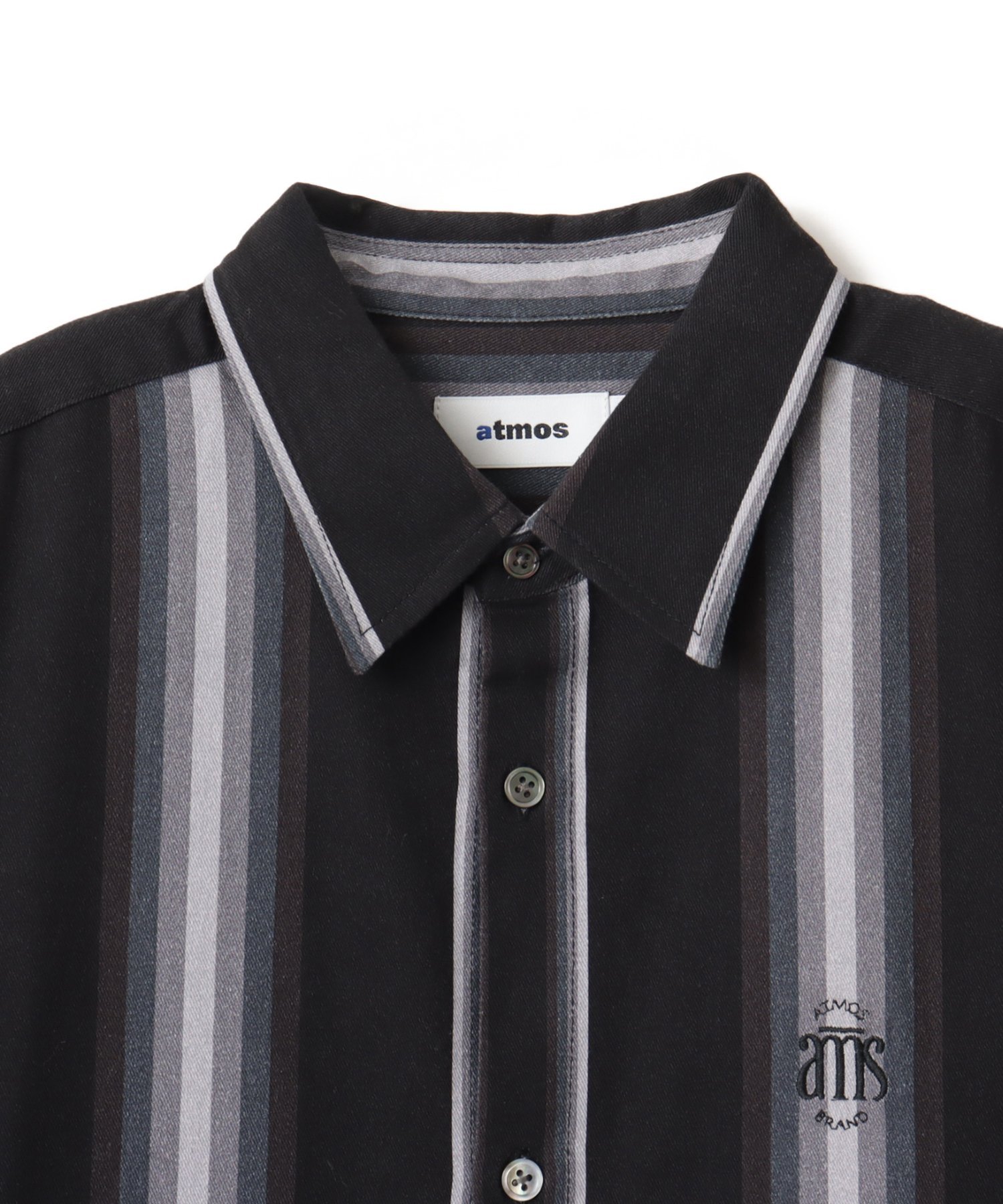 atmos atmos Flannel Stripe Shirt BLACK アトモス トップス シャツ・ブラウス ブラック