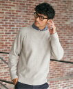 【SALE/40%OFF】ikka ウォッシャブル畦クルーネックニット イッカ トップス その他のトップス グレー ブルー ネイビー ベージュ