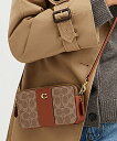 COACH 【公式】キラ クロスボディ・カラーブロック シグネチャー キャンバス コーチ 財布・ポーチ・ケース ポーチ ブラウン【送料無料】