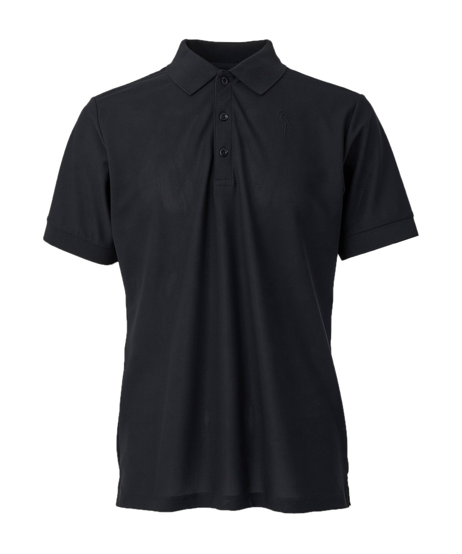 JUN&ROPE' 【NOIR】PEE KAY ナイロンピケストレッチポロシャツ ジュンアンドロペ トップス ポロシャツ ブラック ホワイト【送料無料】