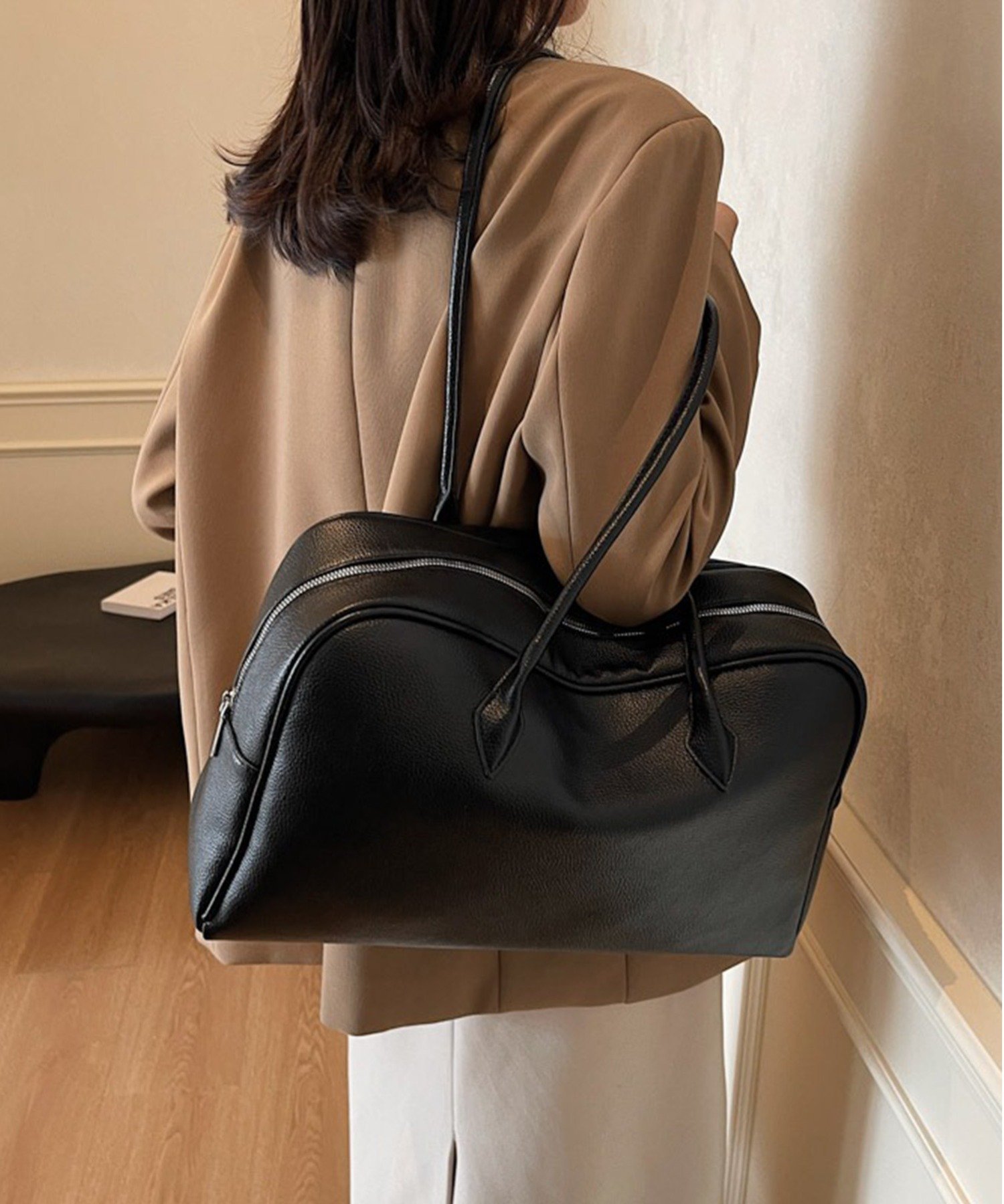 【SALE/26%OFF】SETUP7 SETUP7/スクエア型クラシックレザーミニボストンKNF151 セットアップセブン バッグ ボストンバッグ ブラウン ...