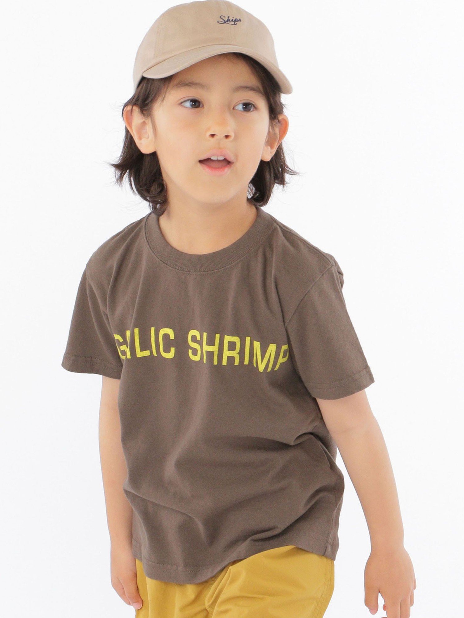 【SALE／50%OFF】SHIPS KIDS 【SHIPS KIDS別注】THE DAY ON THE BEACH:ガーリック シュリンプ TEE 100~150cm シップス トップス その他のトップス グレー ブルー